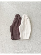 アーバンラビット / URBAN RABBIT / ケーブルキルティングパンツ / 韓国子供服 / ジュニア / 26winter〖取寄〗*JS~JM*