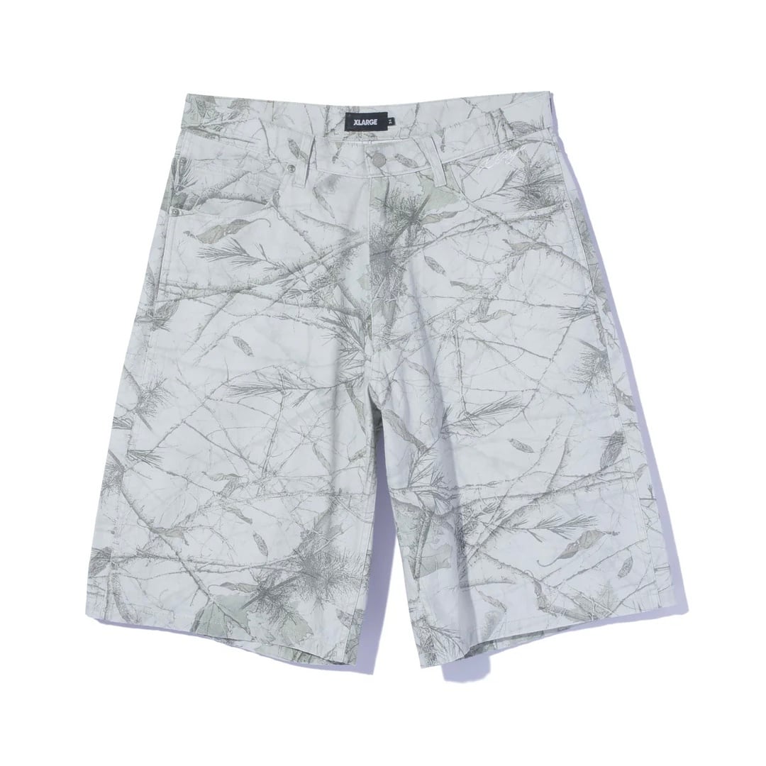 【XLARGE】HERRINGBONE SHORT PANTS / CAMO【エクストララージ】