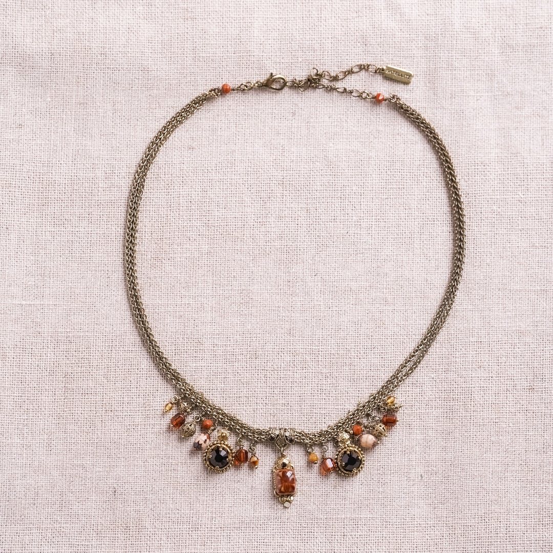 Valentine's Day Marche: Satellite romantic glass necklace