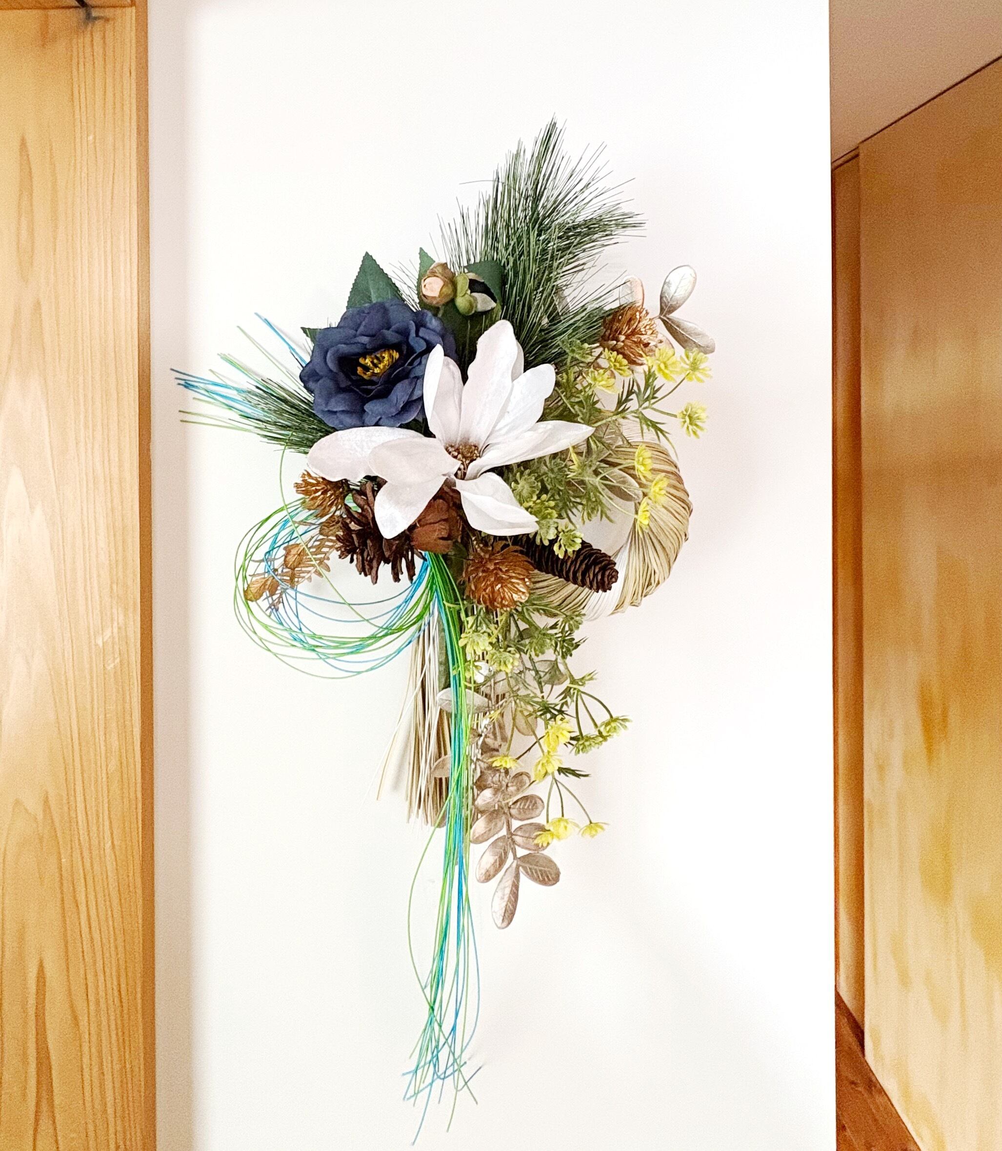 華やか開運しめ縄 すぐ発送します | フラワーデザイン Amuse