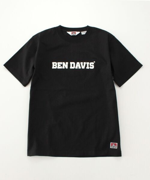 BEN DAVIS (ベンデイビス) COLLEGE LOGO SHORT SLEEVE TEE 半袖Tシャツ C-1580038 ブラック