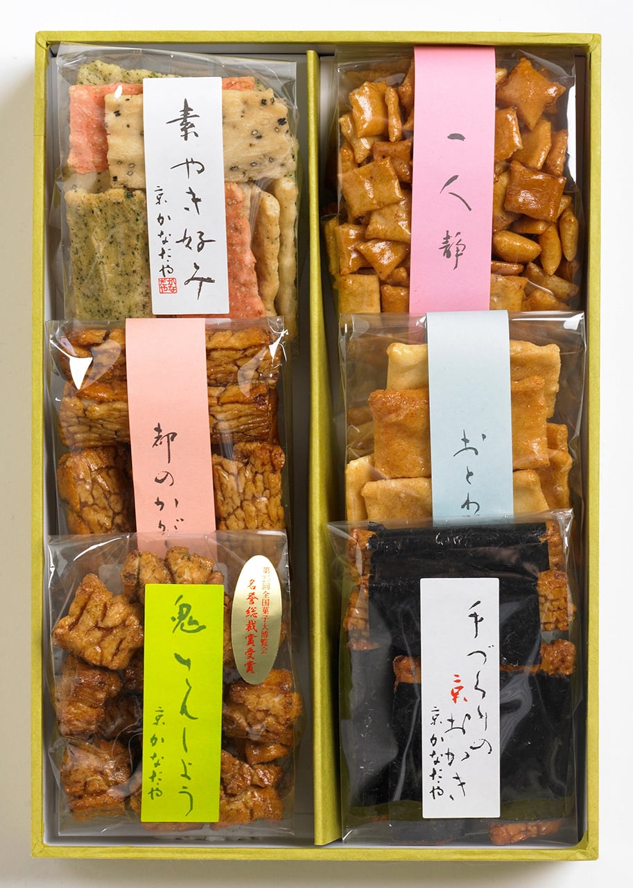 京おかき 二段重ね | kanadaya