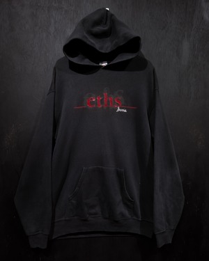 【WEAPON VINTAGE】"eths" "soma" Print Design Vintage Loose Pullover Hoodie
