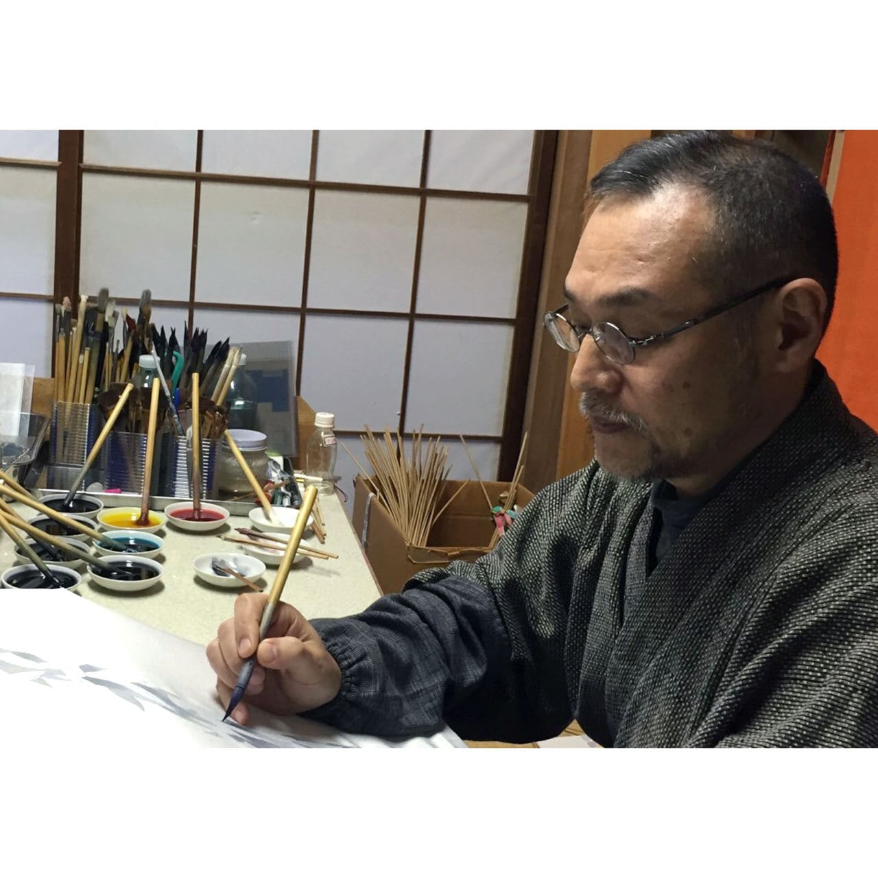 加賀友禅掛軸 彩四季 秋（小・縦）太田昌伸 | 加賀友禅オンラインストア