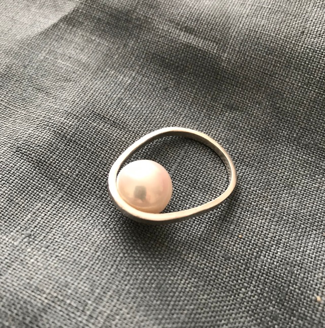 pearl ring （PeR-3） silver 11~12号　M-10.2