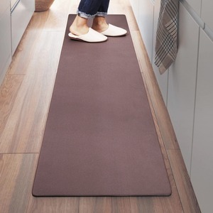 【人気】拭ける！キッチンマット 44×240cm 低反発 厚さ6mm 洗濯不要 PVC素材 クッション性のあるマット お手入れ簡単 滑り止め ずれにくい 台所マット