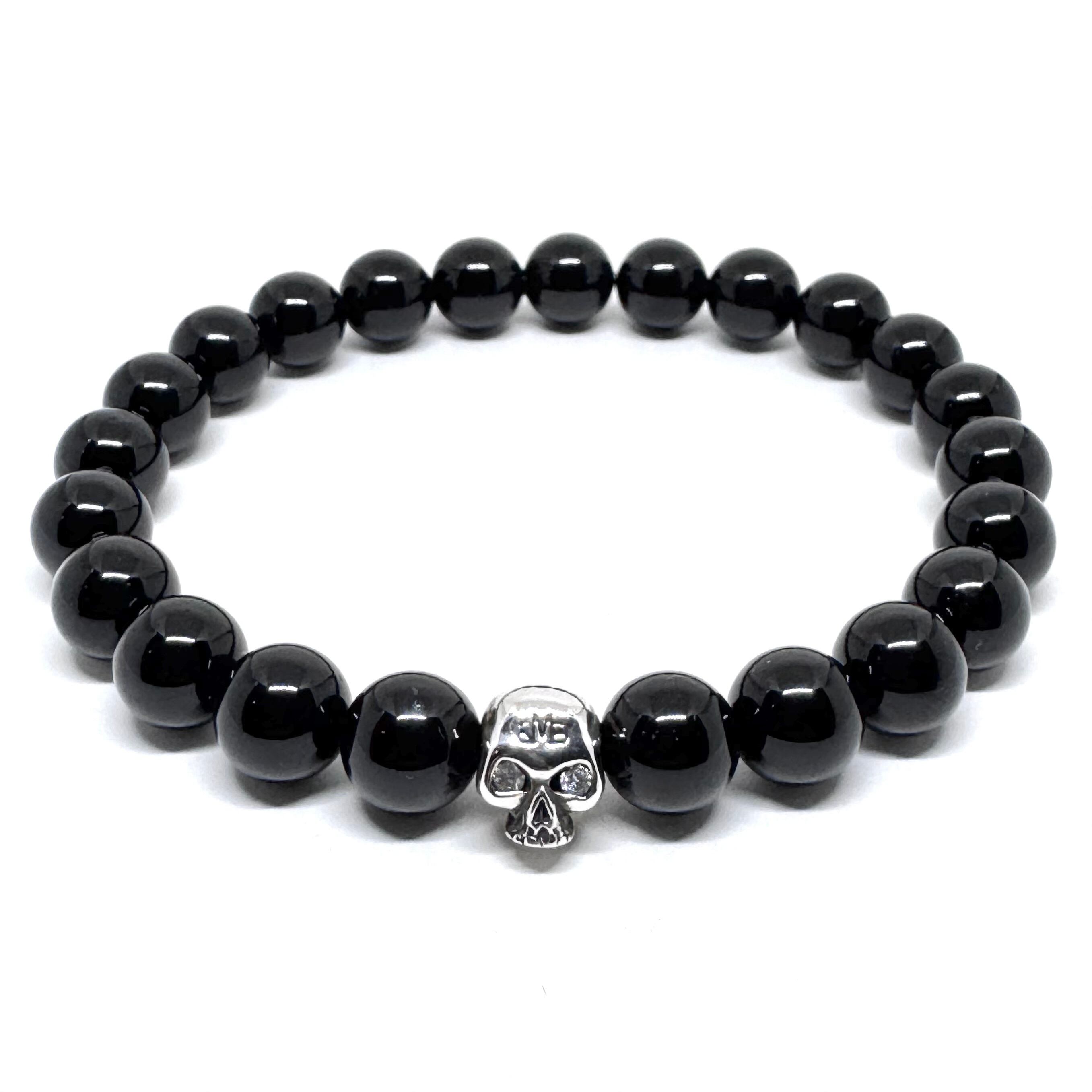 4ミリ K18 イエロー ゴールド スウィート スカル ビーズ ブレスレット