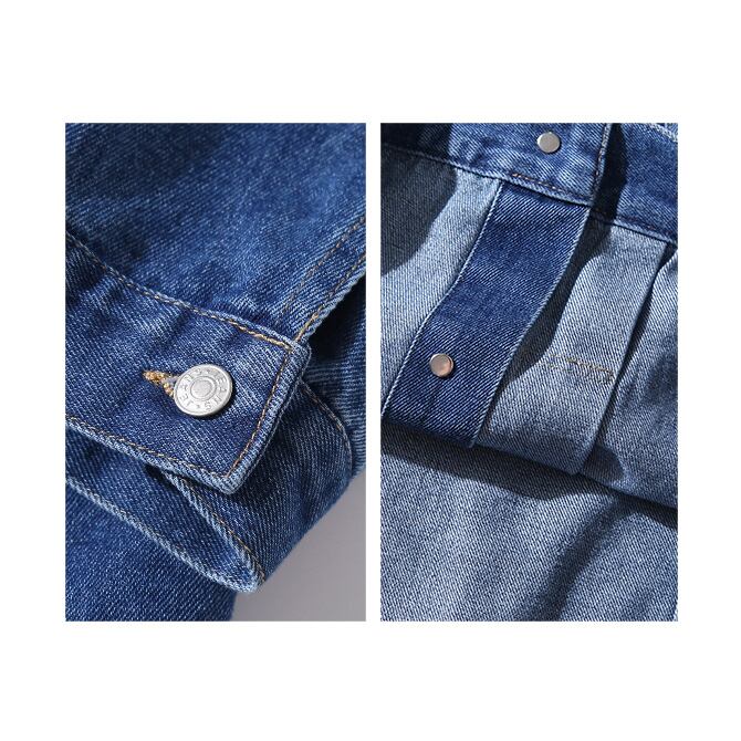 ★WASHED BLUE DENIM LApel JACKET　　　A0653