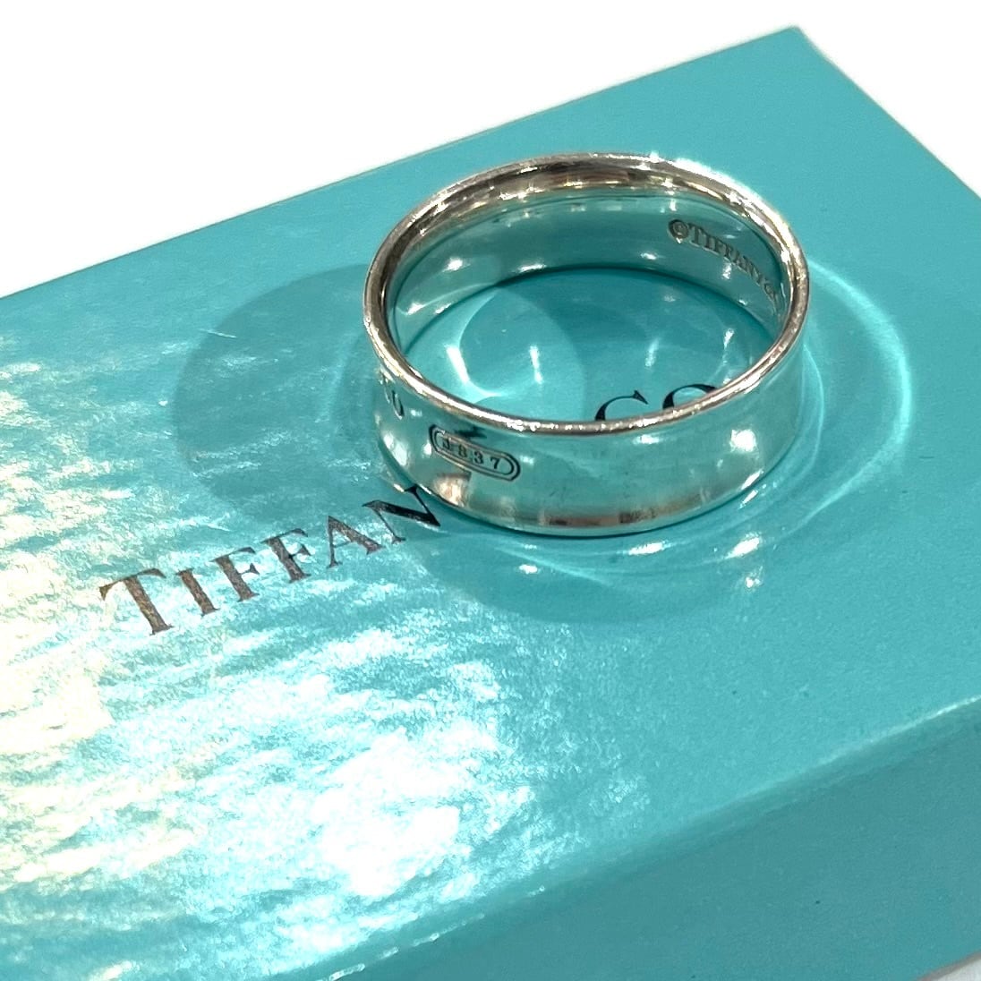TIFFANY&CO】 【20.5号 】2611 T&CO 幅広ナローシルバー925