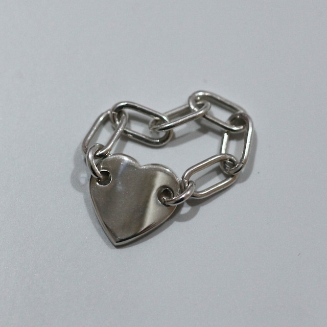 ハートプレートリングsilver925 #LJ23042R heart plate ring