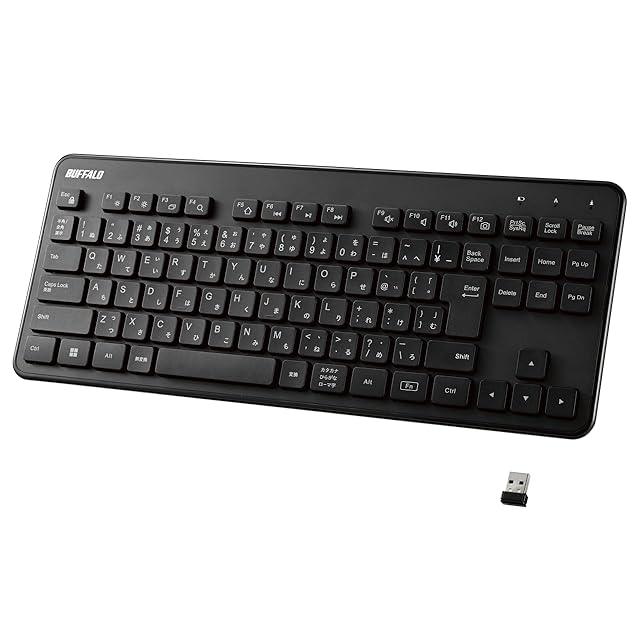2022最新】バッファロー ワイヤレス 無線 コンパクト キーボード 薄型