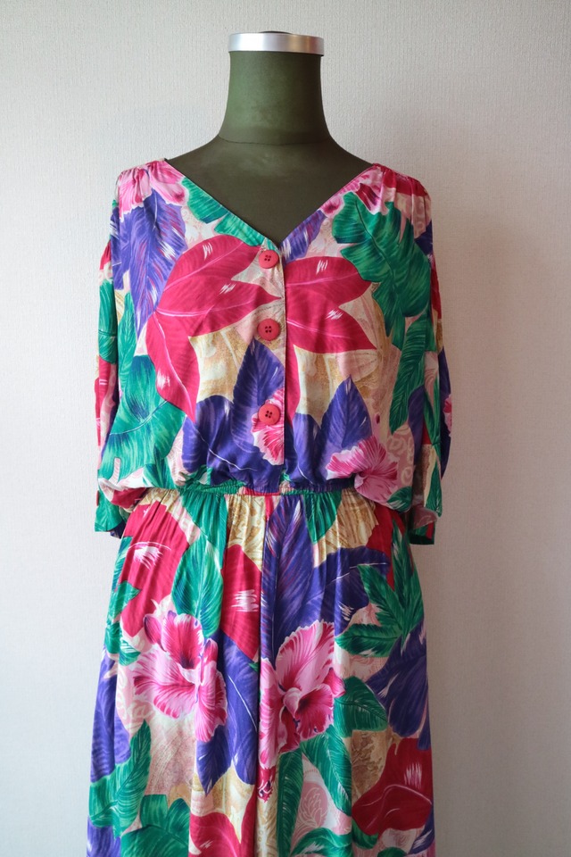 Tropical flower onepiece