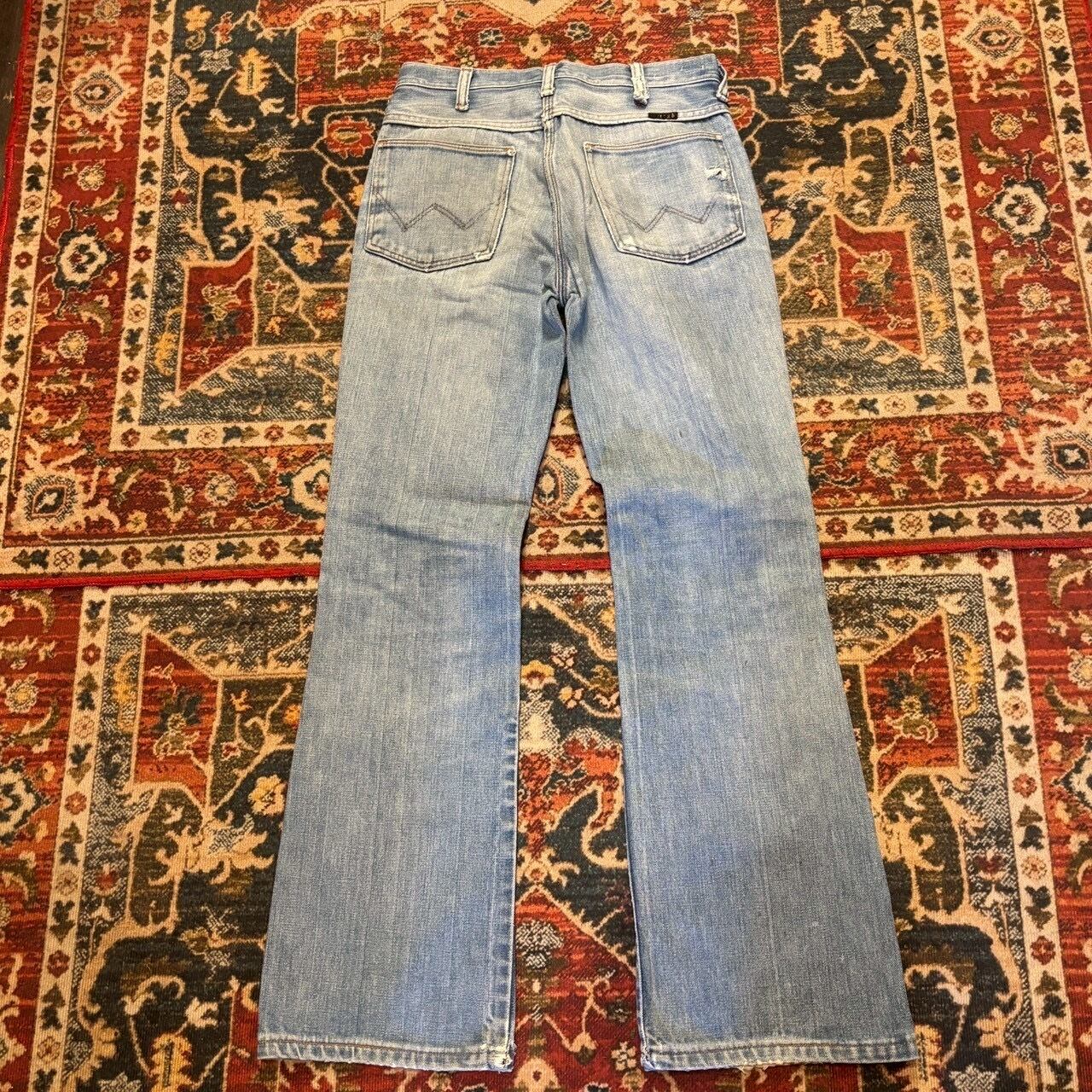 雰囲気抜群 70年代 USA製 Wrangler ラングラー フレア デニムパンツ