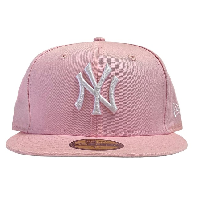 New Era 59Fifty Fitted Cap Newyork Yankees "Dead Stock" Baby Pink UV Gray |  MOOD