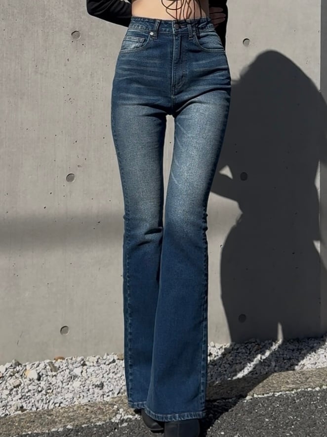 TWSF デニム　フレアデニム ウォッシュブルー TWSFデニム】navy | 2(g+c)