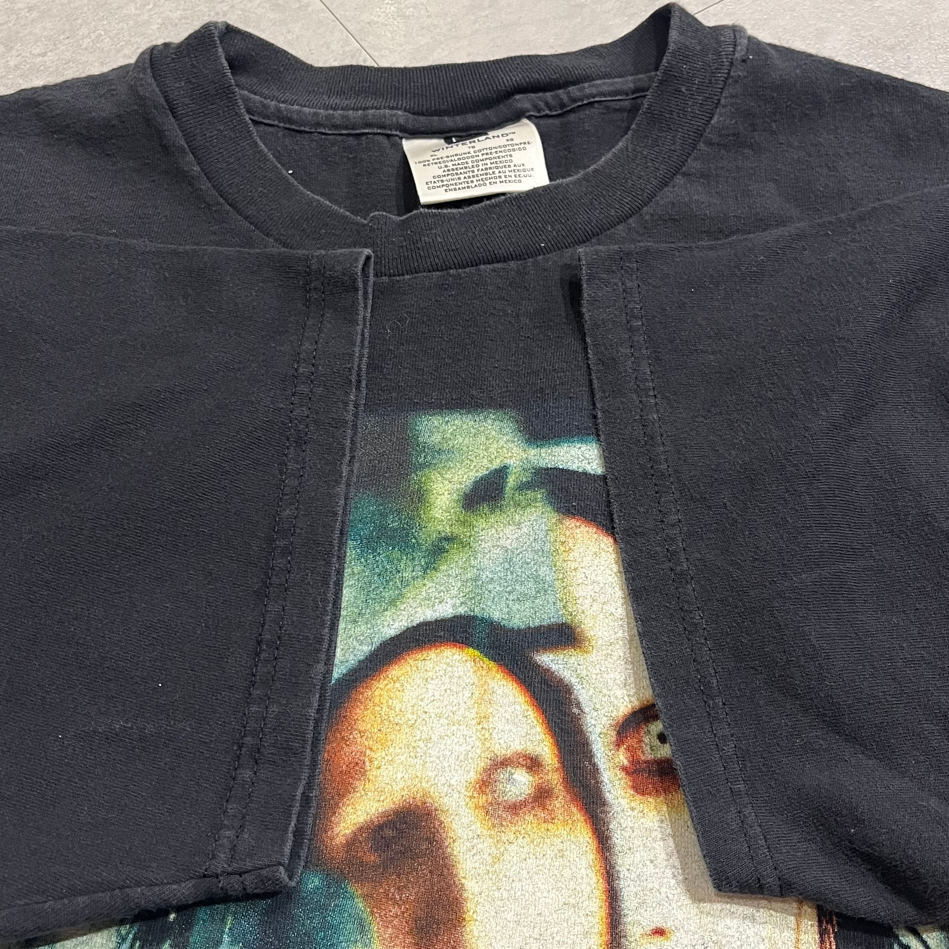 逸品90's◎ Marilyn Manson 両面プリントTシャツ XL