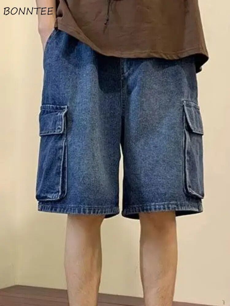 【新作】【送料無料】 カーゴデニムショーツ女性ルーズストリートヴィンテージ夏 Mujer 原宿美的クールファッションユニセックス女性オールマッチシンプル 026420425739