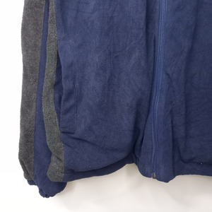 NFL　ジップ　フリース　ジャケット　ブルゾン　シーホークス　刺繍　ネイビー　L