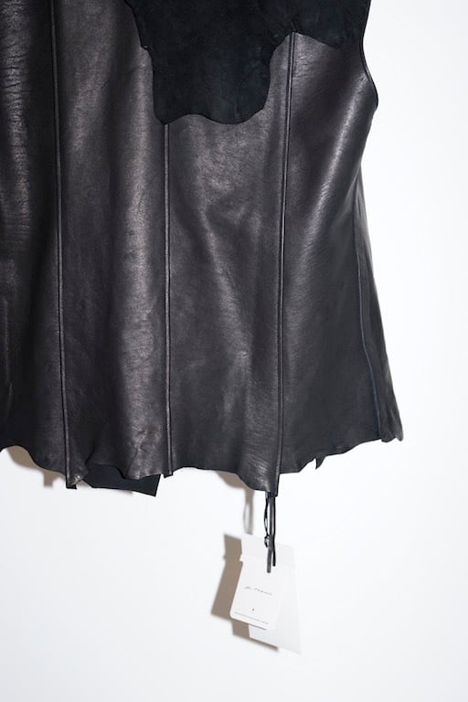 Heve【新品】Petal Form Blouson　ペプラムレザーblack Petal Form Blouson black | HEVE