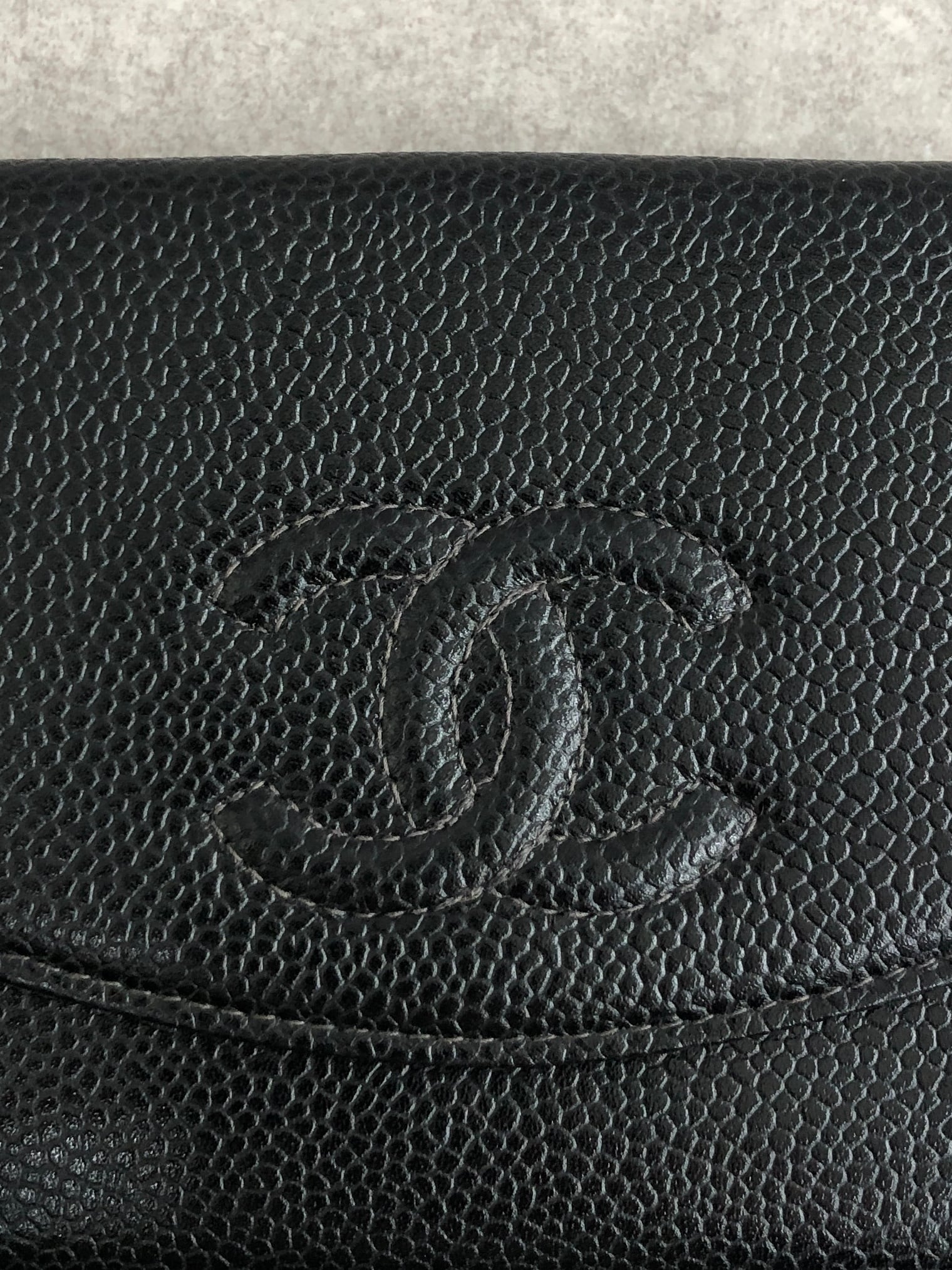 CHANEL シャネル 財布 ブラック ココマーク レザー 2002年-2003年
