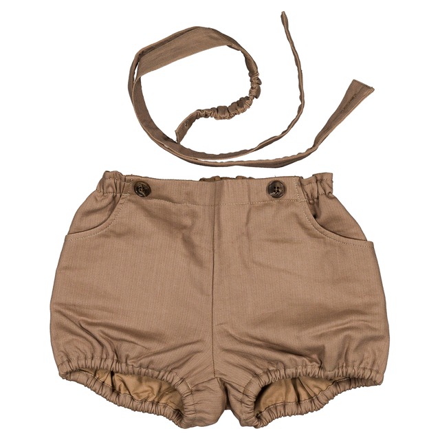 ご予約【MaisonMarelle】送料無料Bloomer straps TERNES - brown