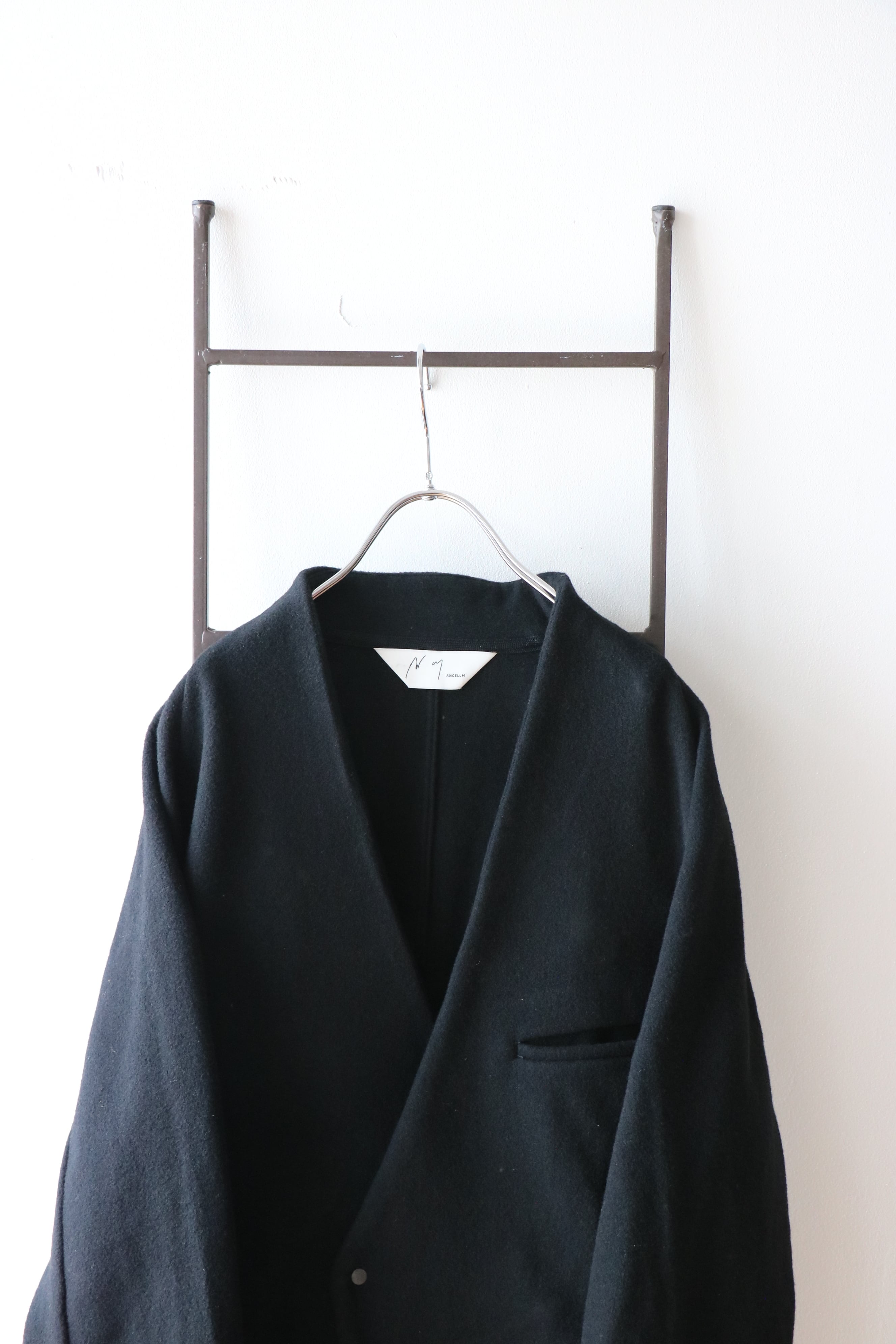 Ancellm -W/CA NO COLLAR DOUBLE JACKET- / ANC-JK103 / アンセルム