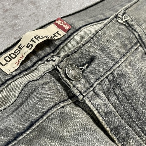 【W34 L32】 usa levi's 先染ブラック リーバイス 569 詳細写真8