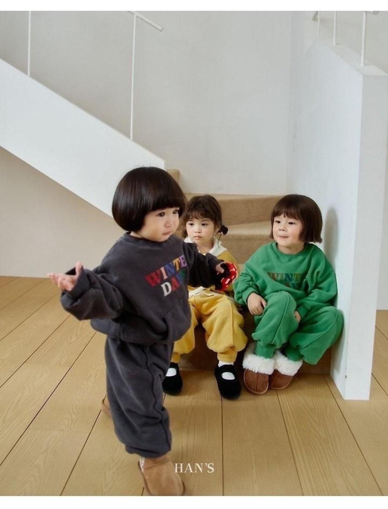 ハンス / Hans / ウィンタートレーナー / 韓国子供服 / キッズ / 26winter〖取寄〗*XXS~JS*