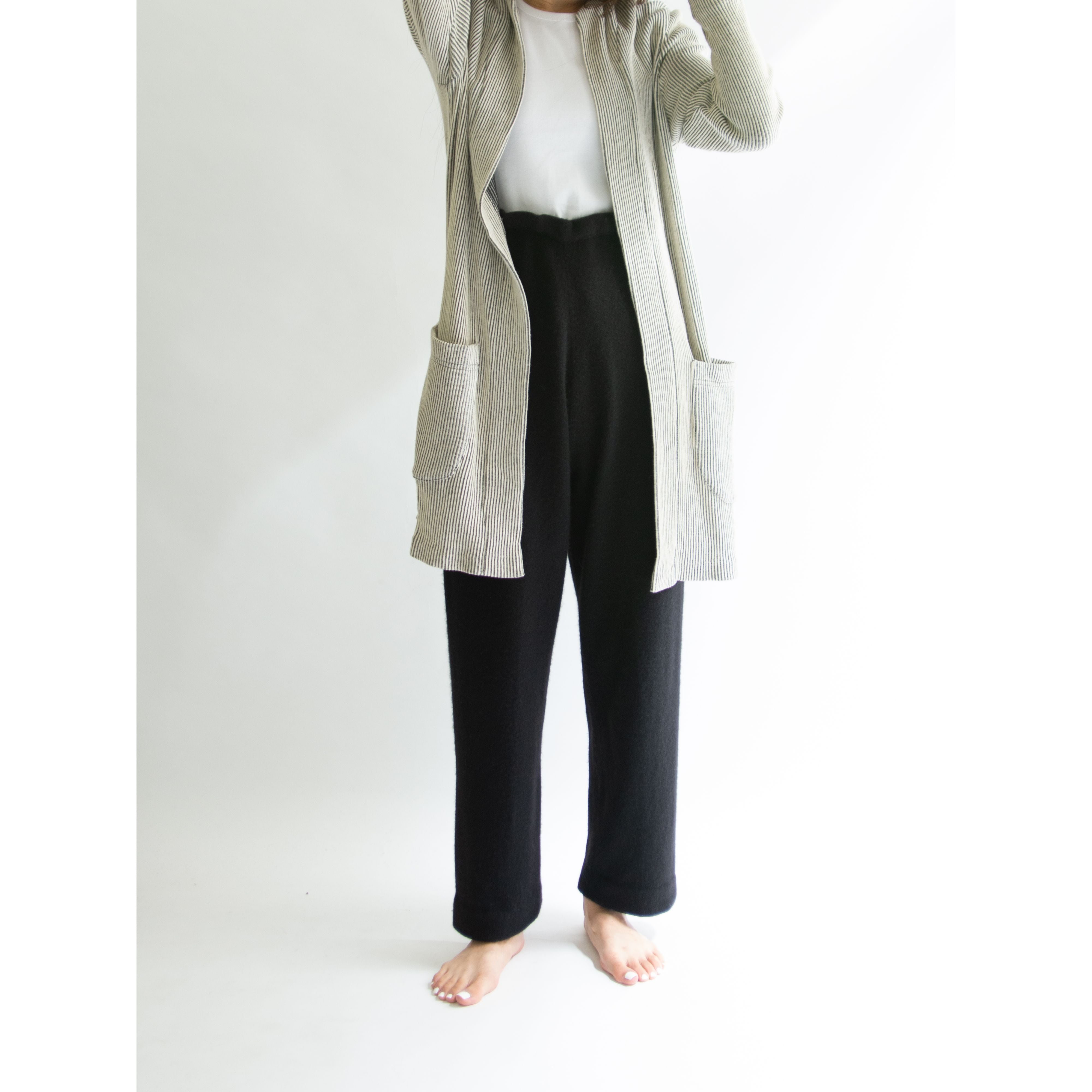 【Made in U.S.A.】Cotton rib long cardigan（アメリカ製 コットンリブ ロングカーディガン）10d
