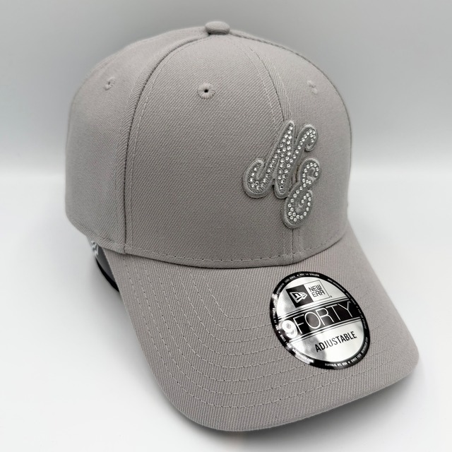 NEW ERA 9FORTY/940 ラインストーン/Rhinestone クラシックロゴ Gray