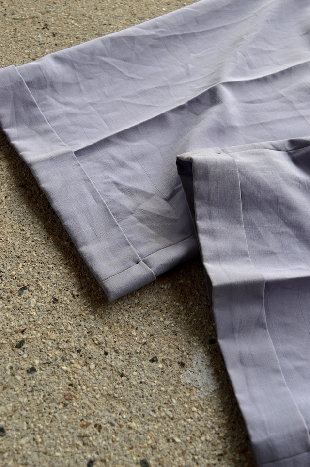 STACY ADAMS 1980's-90's From USA Center Intuck Wide Slacks Windowpen Polyblend Rayon ステイシーアダムス 80s ワイドスラックス