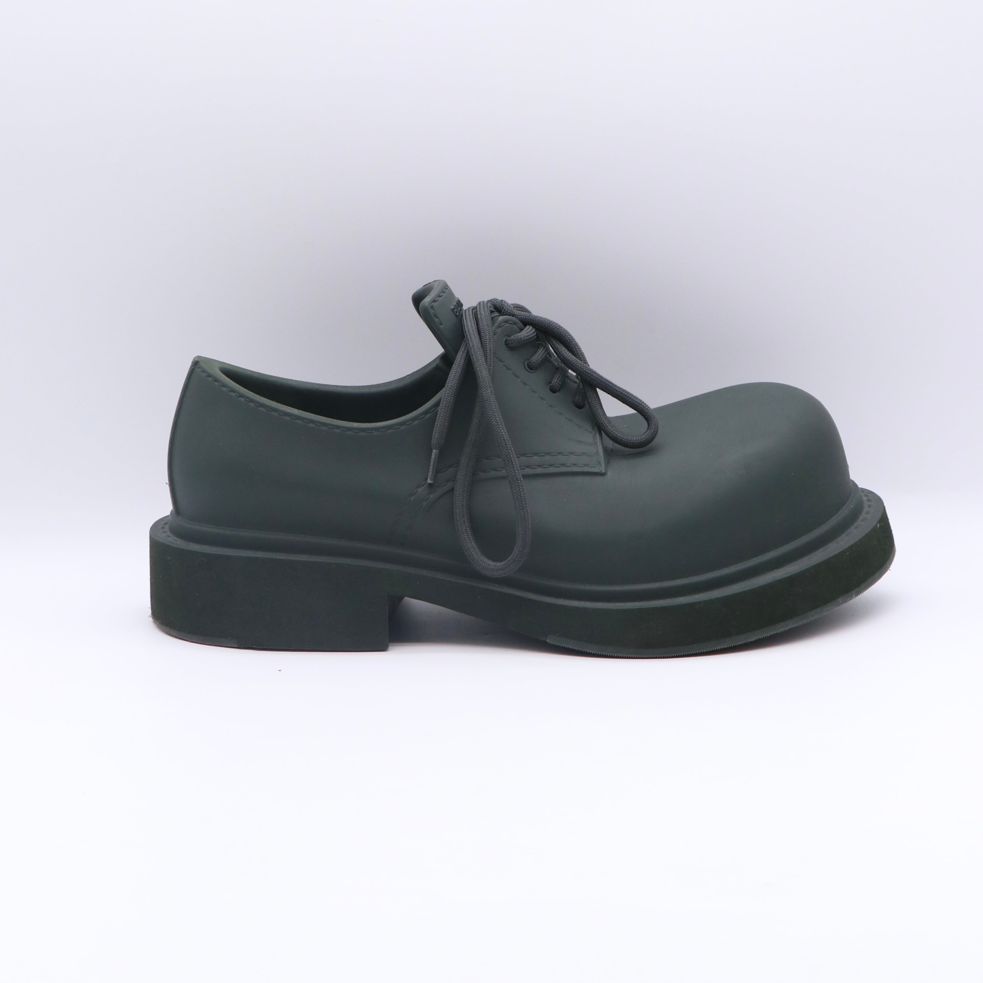 BALENCIAGA ステロイド ダービー シューズ グリーン バレンシアガ