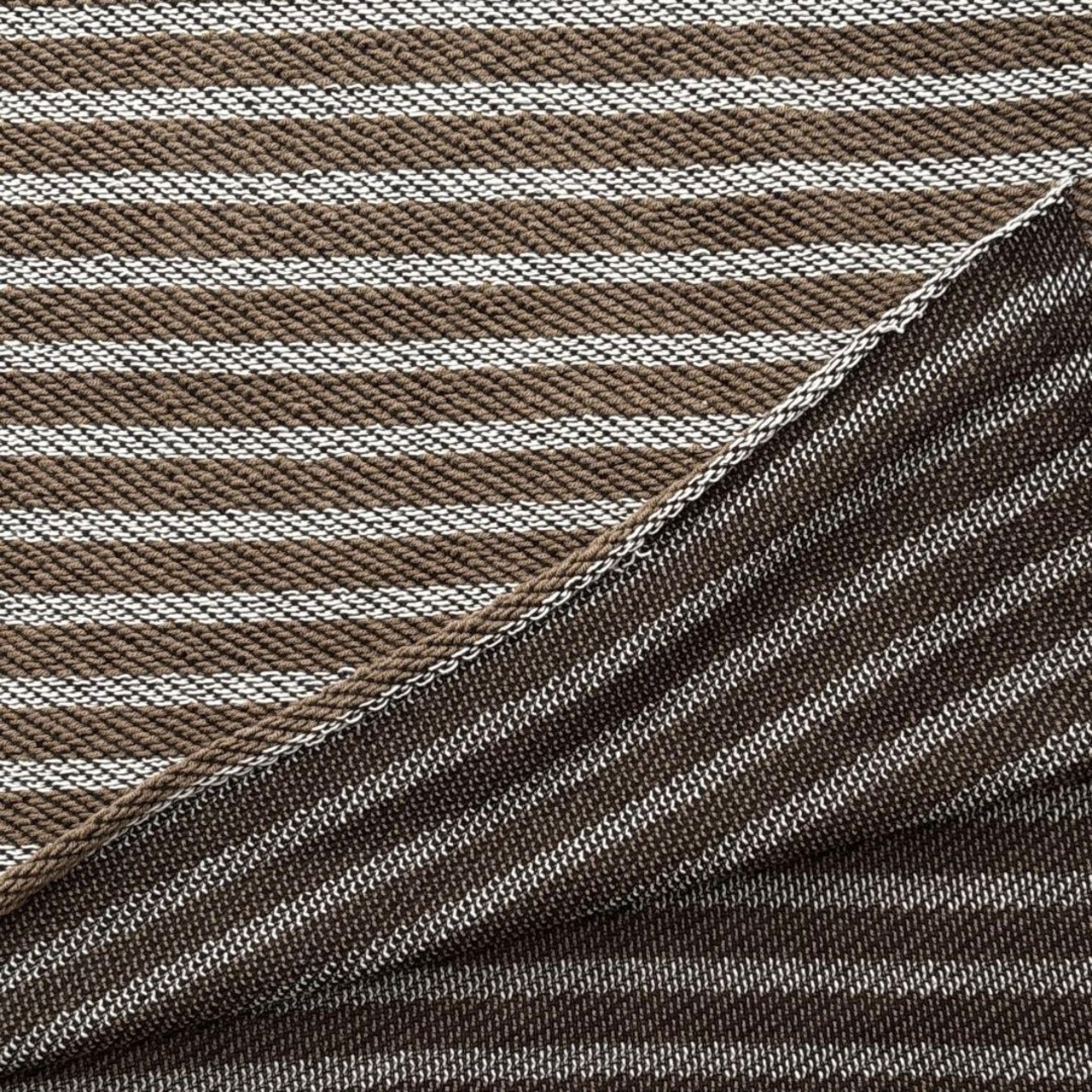 ★TC690◆1.5m◆綿100%ローゲージニット生地◆ボーダー◆ブラック×ホワイト