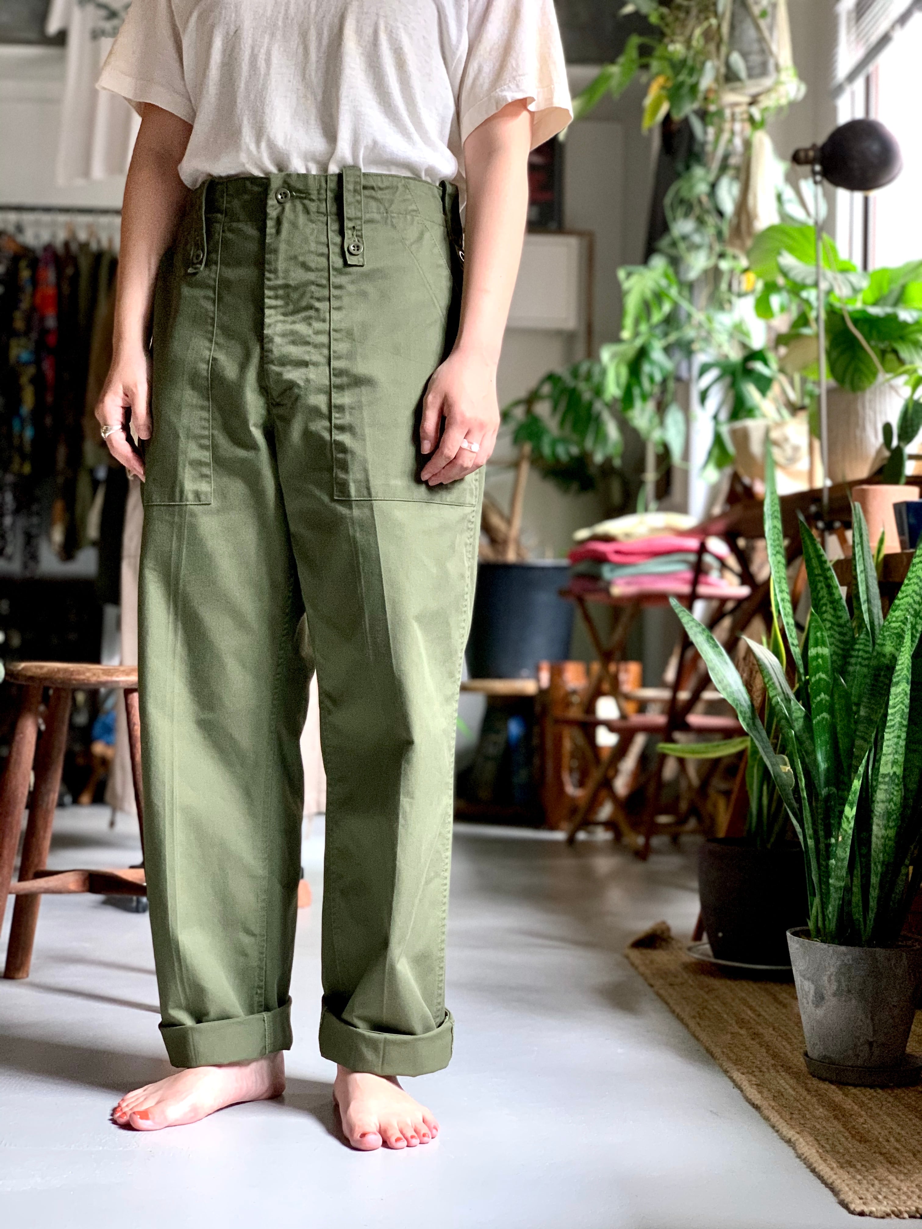 British army light weight fatigue pants “size 80“ | KEY WEB STORE