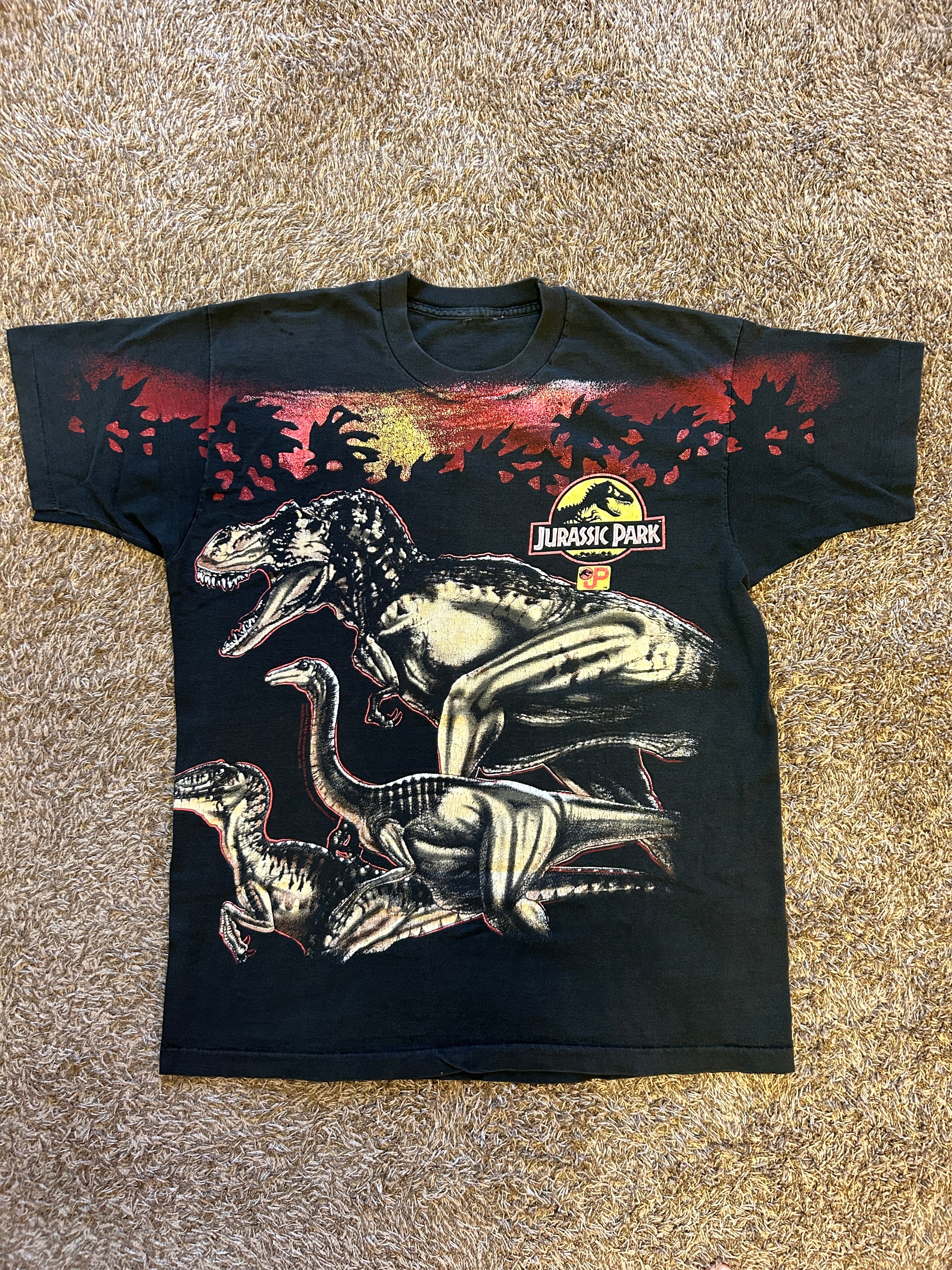 Jurassic park ジュラシックパーク 90s Tシャツ レア 1993 90s ©︎1993 JURASSIC PARK(ジュラシック・パーク) Tシャツ | vintonly
