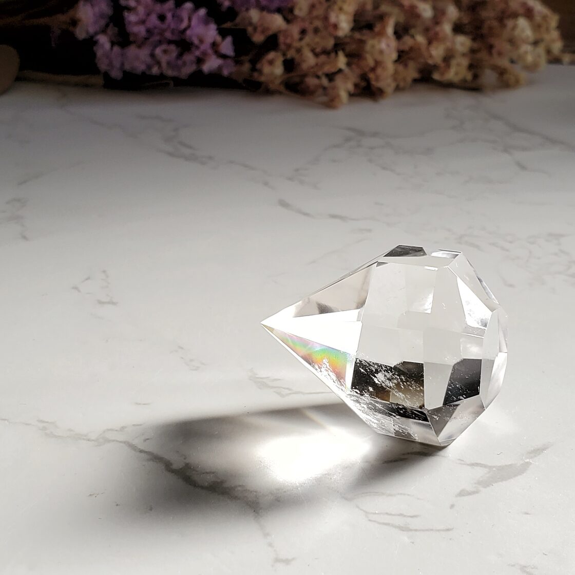 クリアクォーツ 水晶 ダイヤモンドカット 多面体 A | Pay ID