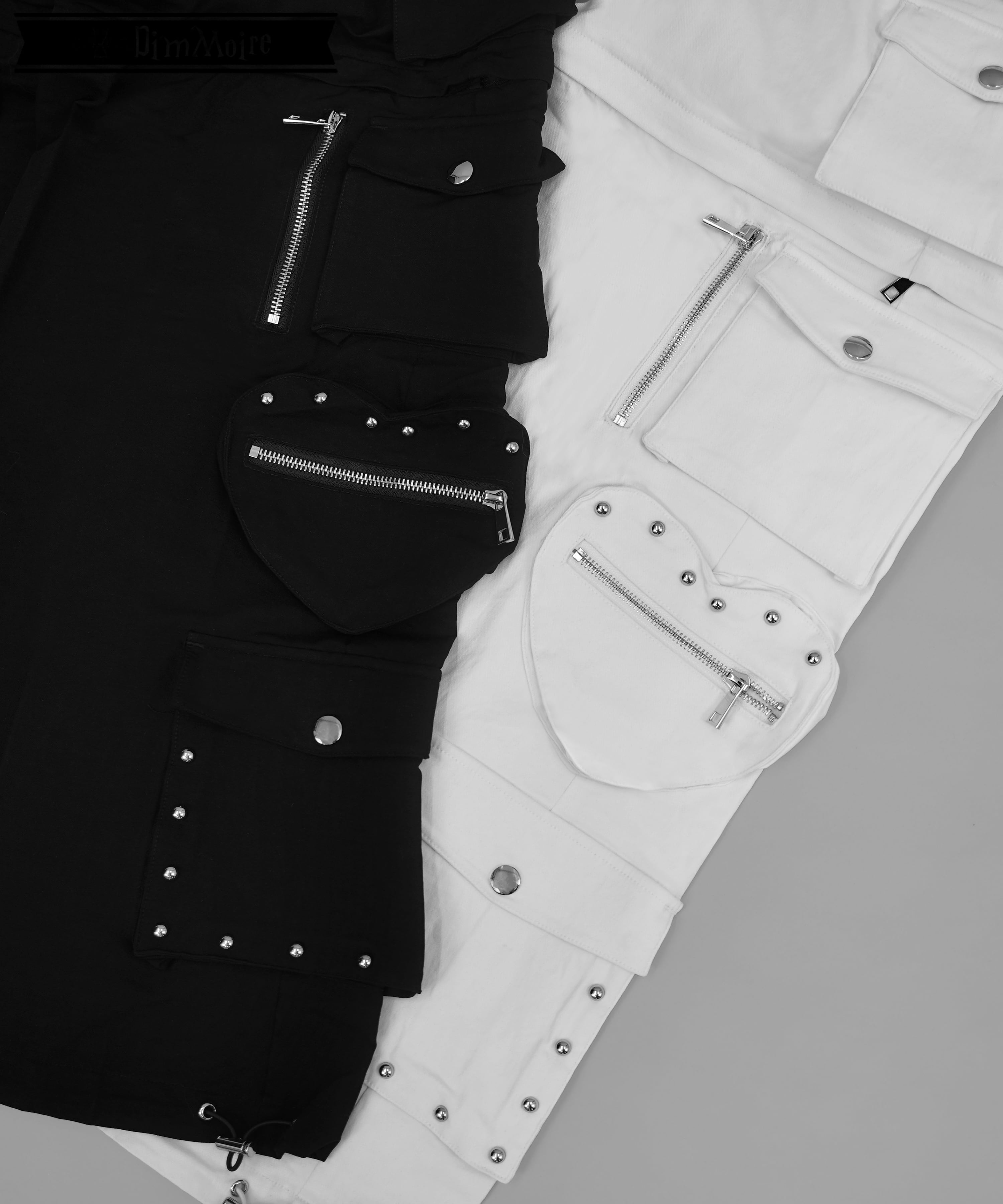スタッズカーゴパンツ【Black】 | DimMoire
