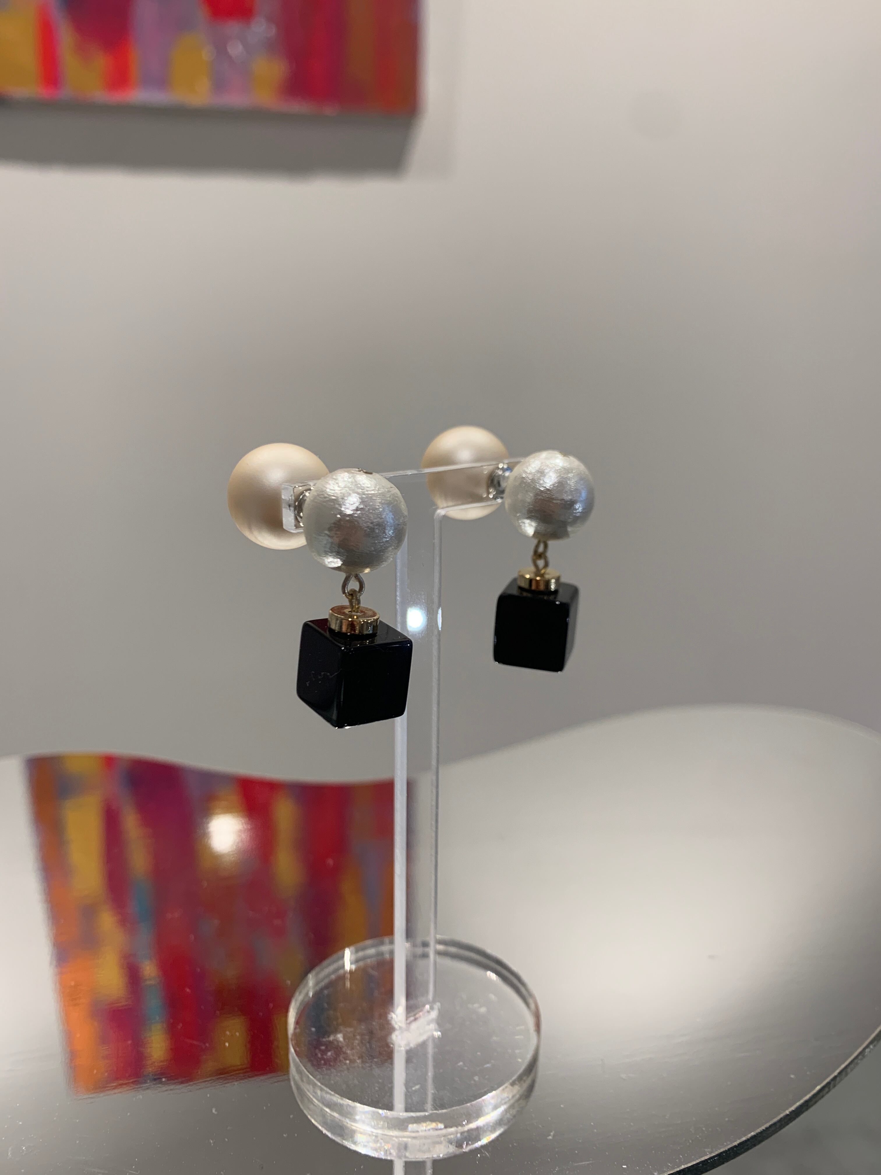 cotton perl onyx cube