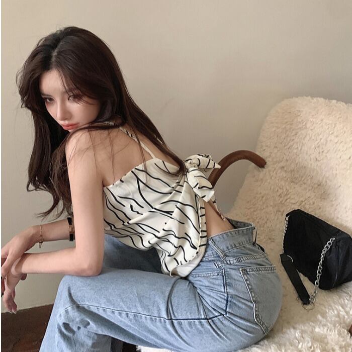 サマースタイルスタンダードレッドシャツ バックレスレディース レトロ 夏物 ドラファッションホール15241027892