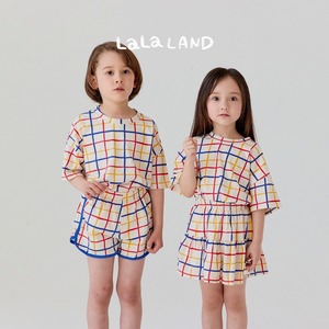 «sold out»«LaLa Land» ビビッドチェックスカート 2colors
