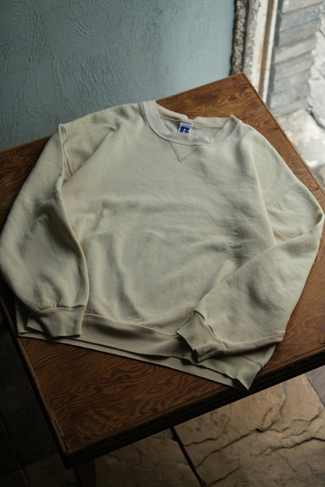 Utah/90's "RUSSELL" sweat/pale lemon