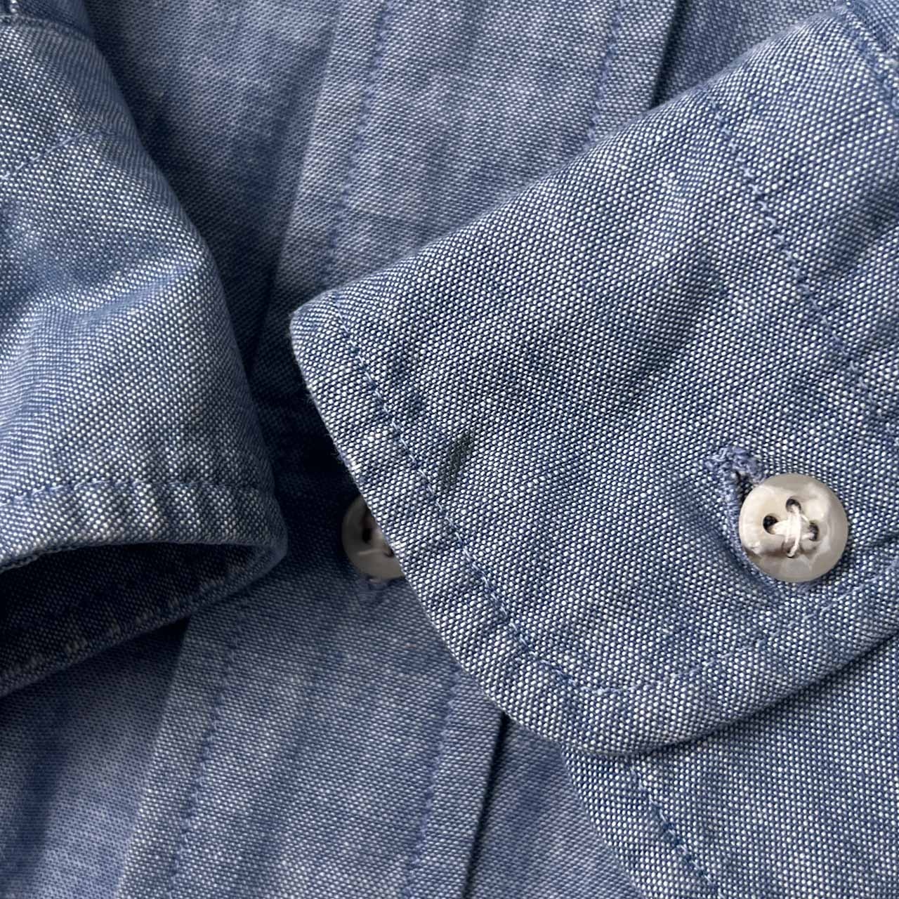 AVON HOUSE エーボンハウス BD ボタンダウン シャンブレー 長袖シャツ M/ブルー メンズ