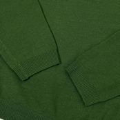 MHL. マーガレットハウエル Vネック 長袖 ニット セーター L/グリーン メンズ
