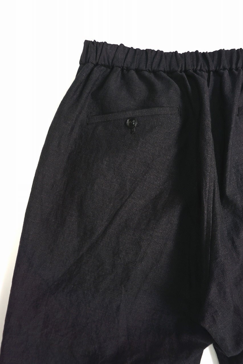 Linen Cotton Herringbone Trousers