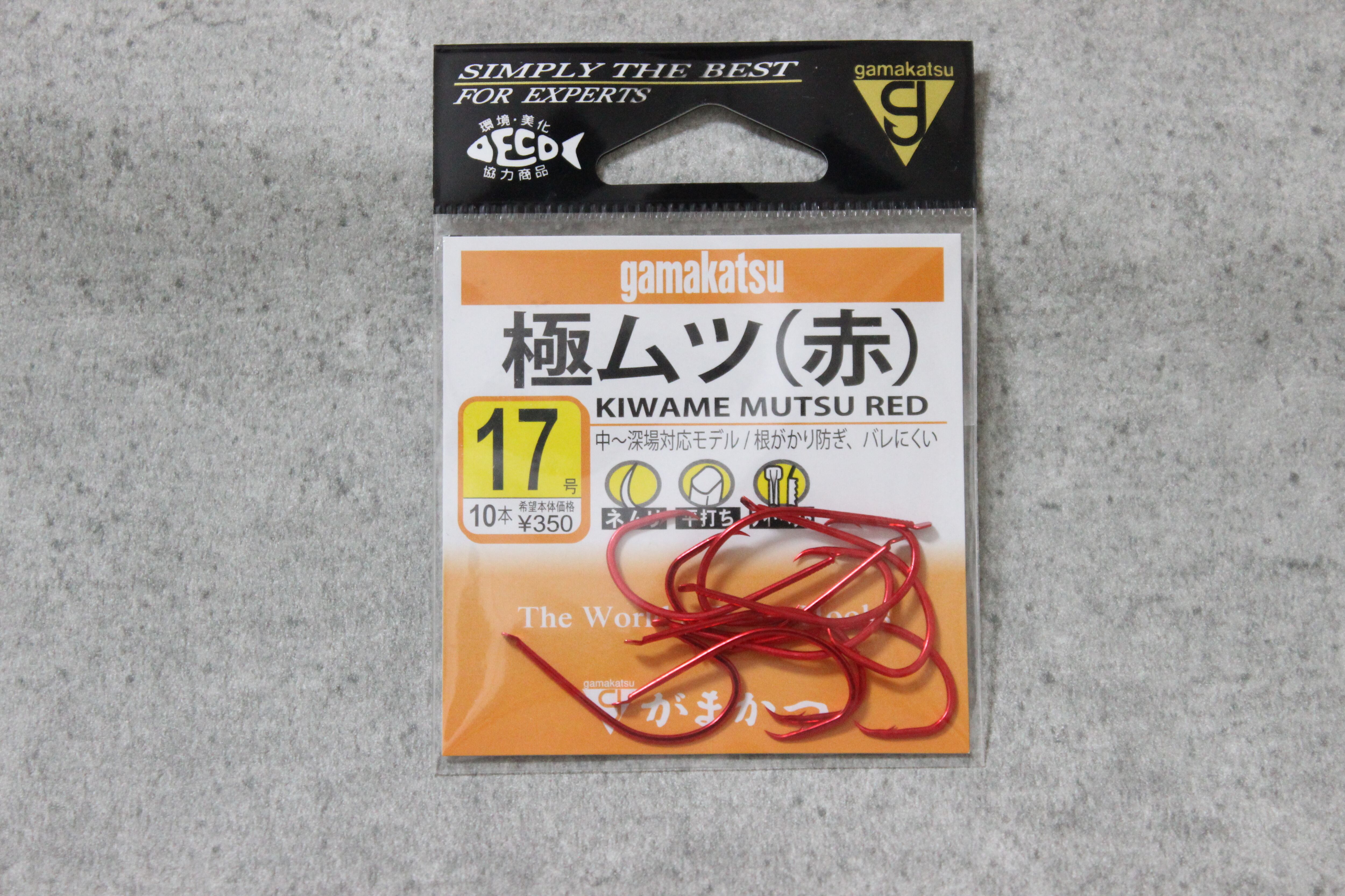 がまかつ 極ムツ赤・22号・6本 | Renkonmall