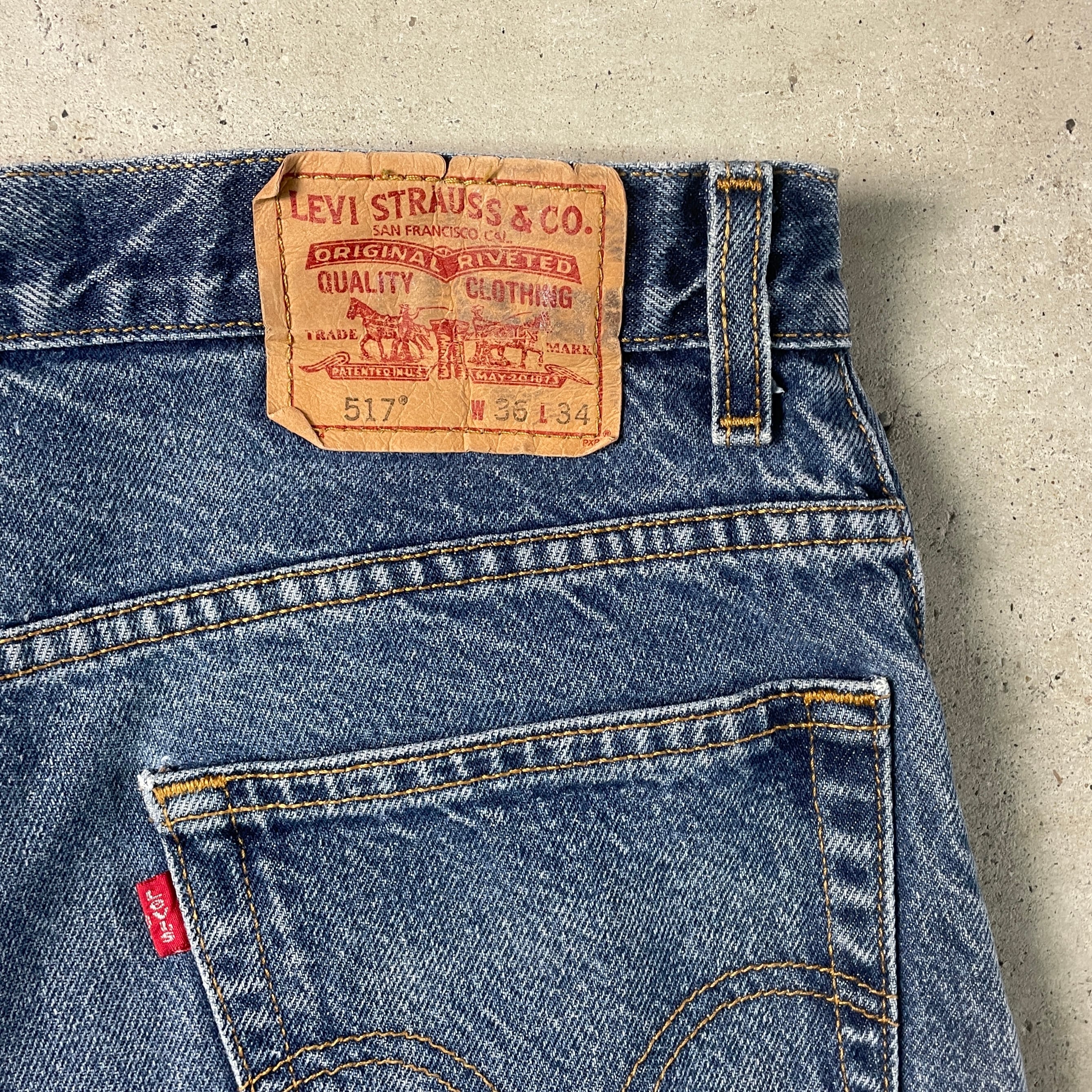 00年代 Levi's リーバイス 517 デニムパンツ ブーツカット フレア