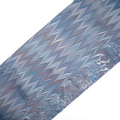 リバーシブル墨流し半巾帯 　[雨降る朝の散歩道 ]　矢羽柄×マーブル