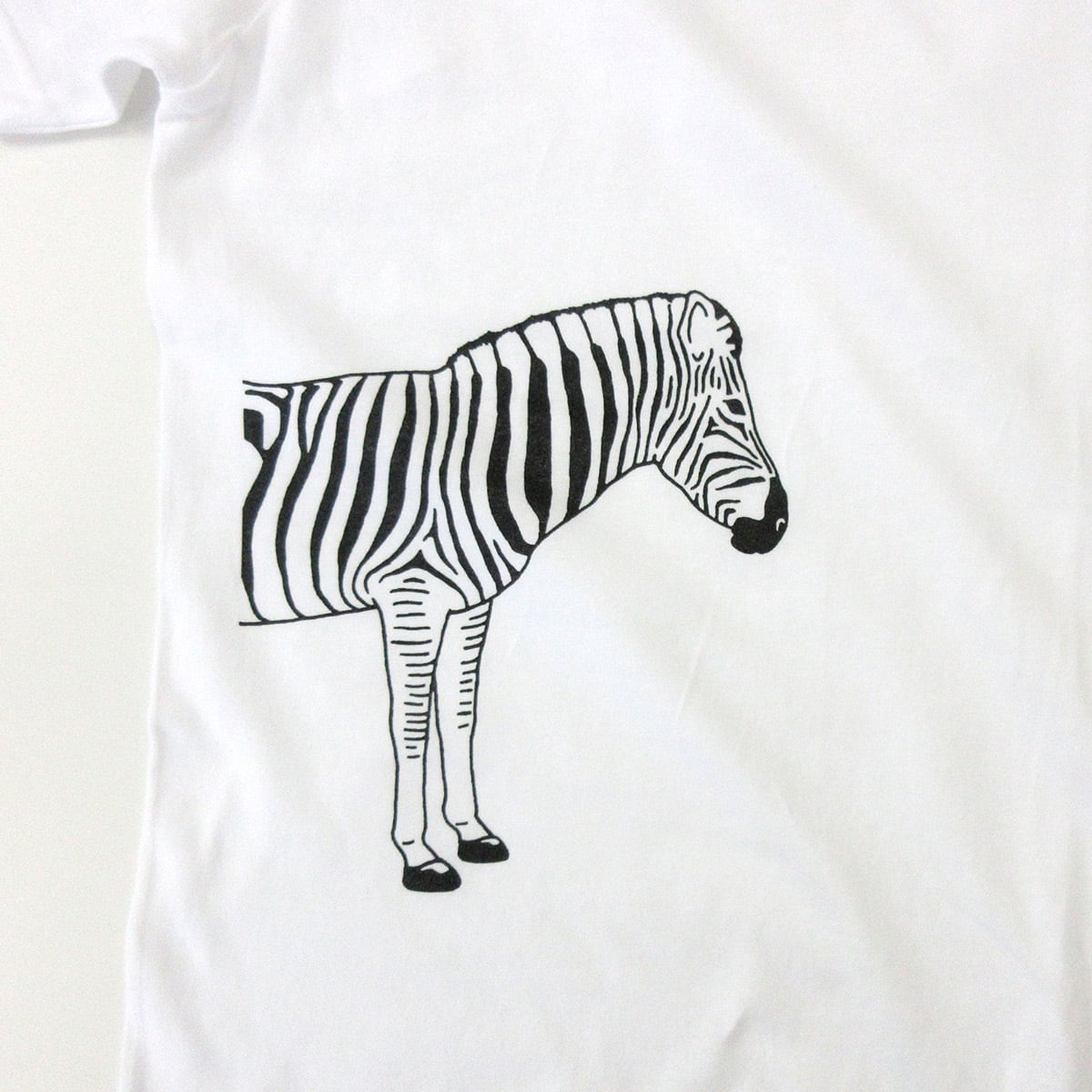 手描き シマウマ Tシャツ am01 動物 アニマル 女性 男性 哺乳類