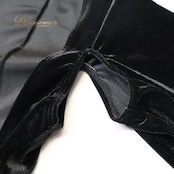 ベリーダンス 衣装 バラディドレス ブラック系 ベロア 光沢 ワンピース ドレス 無地 シンプル スリット セクシー 黒 高級感 ダンス衣装 ステージ衣装 バラディ オールブラック 上品