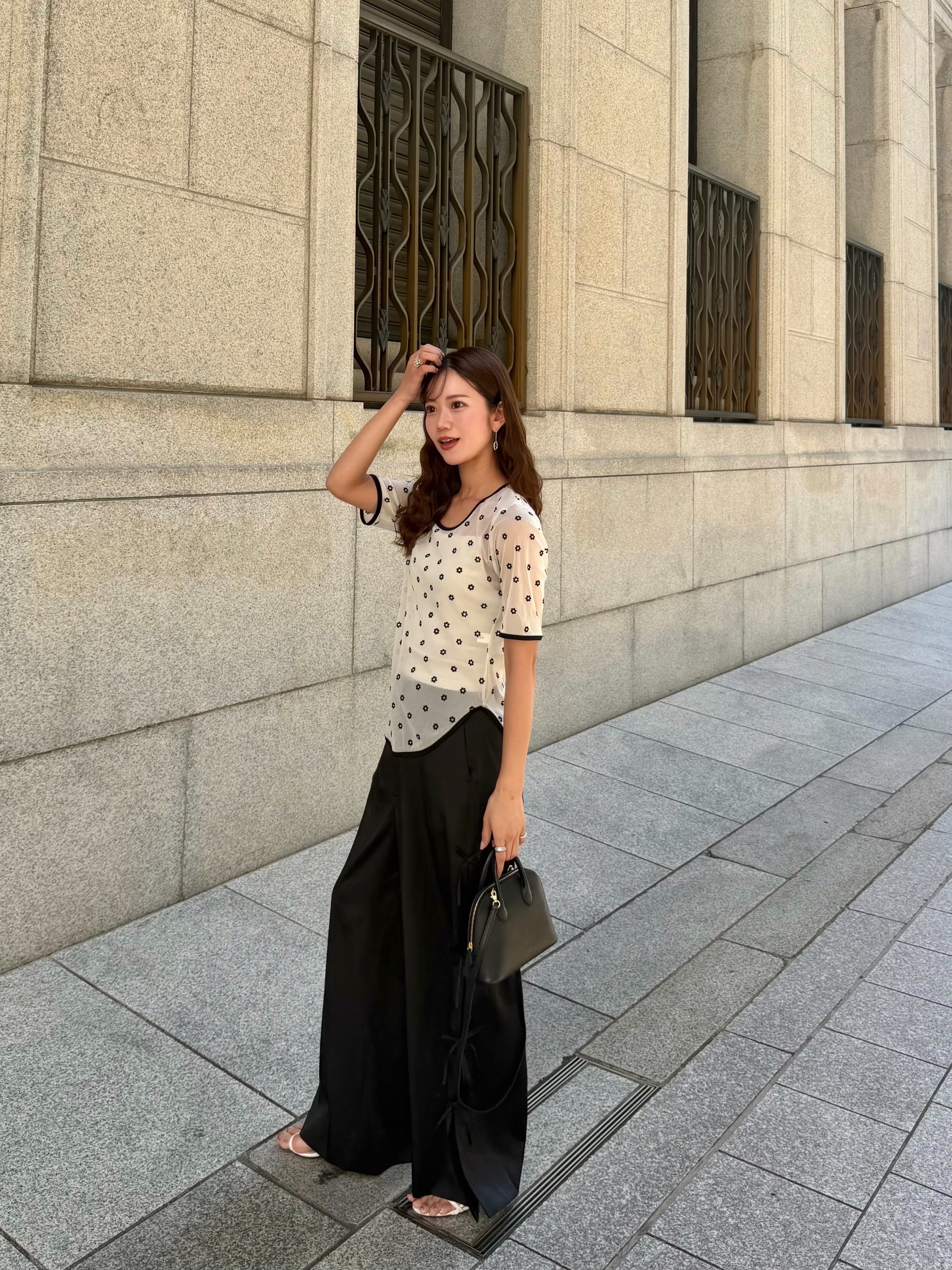 ribbon pants / black | HYEON